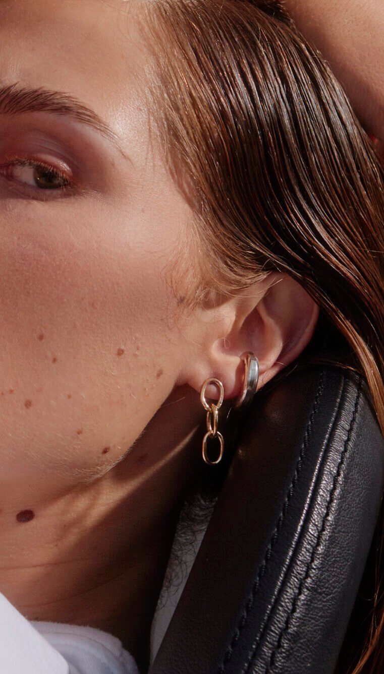 Gold Chain Swing Earring, Foto 1